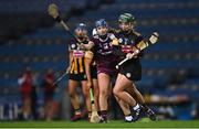 12 December 2020; Collette Dormer of Kilkenny in action against Niamh Hanniffy of Galway during the Liberty Insurance All-Ireland Senior Camogie Championship Final match between Galway and Kilkenny at Croke Park in Dublin. Photo by Piaras Ó Mídheach/Sportsfile