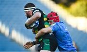 19 December 2020; Tom Wood of Northampton Saints is tackled by Josh van der Flier of Leinster during the Heineken Champions Cup Pool A Round 2 match between Leinster and Northampton Saints at the RDS Arena in Dublin. Photo by David Fitzgerald/Sportsfile