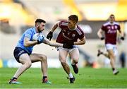 19 December 2020; Ciarán Archer of Dublin in action against Jack Glynn of Galway during the EirGrid GAA Football All-Ireland Under 20 Championship Final match between Dublin and Galway at Croke Park in Dublin. Photo by Eóin Noonan/Sportsfile