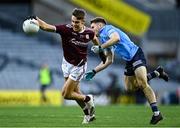 19 December 2020; Ryan Monahan of Galway is tackled by Rory Dwyer of Dublin during the EirGrid GAA Football All-Ireland Under 20 Championship Final match between Dublin and Galway at Croke Park in Dublin. Photo by Piaras Ó Mídheach/Sportsfile