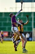 20 December 2020; Darragh Kehoe of Wexford in action against Gearóid Dunne of Kilkenny during the Electric Ireland Leinster GAA Hurling Minor Championship Semi-Final match between Wexford and Kilkenny at Chadwicks Wexford Park in Wexford. Photo by Seb Daly/Sportsfile