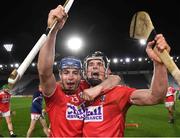 23 December 2020; Cork players Shane O'Regan, left, and Daira Connery celebrate after the Bord Gáis Energy Munster GAA Hurling U20 Championship Final match between Cork and Tipperary at Páirc Uí Chaoimh in Cork. Photo by Matt Browne/Sportsfile