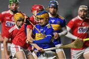 23 December 2020; Darragh Flannery of Tipperary is tackled by Alan Connolly of Cork during the Bord Gáis Energy Munster GAA Hurling U20 Championship Final match between Cork and Tipperary at Páirc Uí Chaoimh in Cork. Photo by Piaras Ó Mídheach/Sportsfile