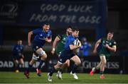 2 January 2021; Luke McGrath of Leinster on his way to scoring his side's second try during the Guinness PRO14 match between Leinster and Connacht at the RDS Arena in Dublin. Photo by Ramsey Cardy/Sportsfile