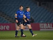 8 January 2021; Cian Healy, left, and Seán Cronin of Leinster during the Guinness PRO14 match between Leinster and Ulster at the RDS Arena in Dublin. Photo by Seb Daly/Sportsfile