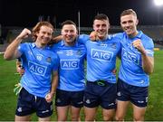 19 December 2020; Dublin players, from left, Aaron Byrne, Philip McMahon, Brian Howard and Paul Mannion of Dublin after the GAA Football All-Ireland Senior Championship Final match between Dublin and Mayo at Croke Park in Dublin. Photo by Ray McManus/Sportsfile