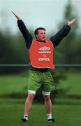 26 April 1997; David Connolly during a Republic of Ireland training session at AUL Complex in Clonshaugh, Dublin. Photo by David Maher/Sportsfile