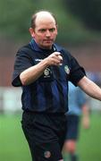 6 September 1998; Referee John Stacey during the Harp Lager National League Premier Division match between UCD and Shelbourne at Belfield Park in Dublin. Photo by Matt Browne/Sportsfile