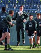 29 April 1997; Richard Dunne, centre, during a Republic of Ireland training session at the Stadionul Steaua in Bucharest, Romania. Photo by Ray McManus/Sportsfile