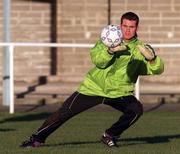 15 November 1998; Shay Given during a Republic of Ireland training session at Tolka Rovers FC, Frank Cooke Park in Dublin. Photo by David Maher/Sportsfile