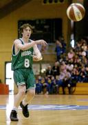 30 January 2004; Scott Kinevane, Shamrock Rovers. National Basketball Cup 2004, Junior Men's Semi-Final, Dart Killester v Shamrock Rovers, The ESB Arena, Tallaght, Dublin. Picture credit; Brendan Moran / SPORTSFILE *EDI*