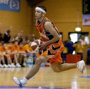 30 January 2004; Isaac Westbrooks, Dart Killester. National Basketball Cup 2004, Junior Men's Semi-Final, Dart Killester v Shamrock Rovers, The ESB Arena, Tallaght, Dublin. Picture credit; Brendan Moran / SPORTSFILE *EDI*