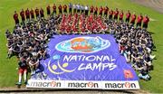 9 July 2013; A group photograph of all children, coaches and directors in attendance at a Basketball Ireland Macron Kits National Camps 40th anniversary celebration. Gormanston College, Gormanston, Co. Meath. Picture credit: Barry Cregg / SPORTSFILE