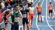 5 March 2021; Mark English of Ireland prior to his heat of the Men's 800m during the second session on day one of the European Indoor Athletics Championships at Arena Torun in Torun, Poland. Photo by Sam Barnes/Sportsfile