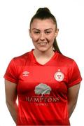 5 March 2021; Mia Dodd during a Shelbourne portrait session ahead of the 2021 SSE Airtricity Women's National League season at Tolka Park in Dublin. Photo by Stephen McCarthy/Sportsfile