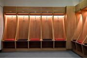 11 March 2021; Bohemian FC have today announced the signing of an 18-year lease at the Dublin City University training facilities in Glasnevin. Pictured is a view inside the Bohemian FC dressing room at DCU Sport Centre in Glasnevin, Dublin. Photo by Seb Daly/Sportsfile