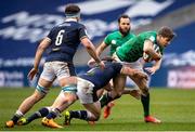 14 March 2021; Garry Ringrose of Ireland is tackled by Hamish Watson of Scotland during the Guinness Six Nations Rugby Championship match between Scotland and Ireland at BT Murrayfield Stadium in Edinburgh, Scotland. Photo by Paul Devlin/Sportsfile