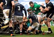 14 March 2021; Tadhg Beirne of Ireland scores his side's second try during the Guinness Six Nations Rugby Championship match between Scotland and Ireland at BT Murrayfield Stadium in Edinburgh, Scotland. Photo by Paul Devlin/Sportsfile