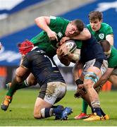 14 March 2021; Tadhg Furlong of Ireland is tackled by George Turner of Scotland during the Guinness Six Nations Rugby Championship match between Scotland and Ireland at BT Murrayfield Stadium in Edinburgh, Scotland. Photo by Paul Devlin/Sportsfile