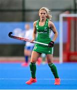 14 March 2021; Chloe Watkins of Ireland during the SoftCo Series International Hockey match between Ireland and Great Britain at Queens University Sports Grounds in Belfast. Photo by Ramsey Cardy/Sportsfile