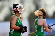 14 March 2021; Elena Tice of Ireland during the SoftCo Series International Hockey match between Ireland and Great Britain at Queens University Sports Grounds in Belfast. Photo by Ramsey Cardy/Sportsfile