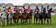 19 March 2021; Race winner Vanillier, with Mark Walsh up, second from the left, at the start before The Albert Bartlett Novices' Hurdle Race on day 4 of the Cheltenham Racing Festival at Prestbury Park in Cheltenham, England. Photo by Hugh Routledge/Sportsfile