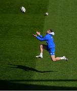 26 March 2021; Jordan Larmour during the Leinster Rugby captains run at the RDS Arena in Dublin. Photo by Ramsey Cardy/Sportsfile