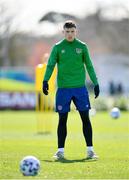 26 March 2021; Dara O'Shea during a Republic of Ireland training session at the FAI National Training Centre in Abbotstown, Dublin. Photo by Seb Daly/Sportsfile