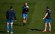 26 March 2021; James Lowe during the Leinster Rugby captains run at the RDS Arena in Dublin. Photo by Ramsey Cardy/Sportsfile