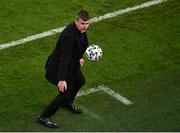 27 March 2021; Republic of Ireland manager Stephen Kenny watches as the ball goes out of play during the FIFA World Cup 2022 qualifying group A match between Republic of Ireland and Luxembourg at the Aviva Stadium in Dublin. Photo by Piaras Ó Mídheach/Sportsfile