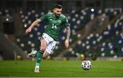 31 March 2021; Stuart Dallas of Northern Ireland during the FIFA World Cup 2022 qualifying group C match between Northern Ireland and Bulgaria at the National Football Stadium in Windsor Park, Belfast.  Photo by David Fitzgerald/Sportsfile