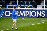 1 April 2021; Head coach Leo Cullen during the Leinster Rugby captains run at the RDS Arena in Dublin. Photo by Ramsey Cardy/Sportsfile