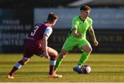 3 April 2021; Mark Russell of Finn Harps and Conor Kane of Drogheda United during the SSE Airtricity League Premier Division match between Drogheda United and Finn Harps at Head in the Game Park in Drogheda, Louth. Photo by Ben McShane/Sportsfile