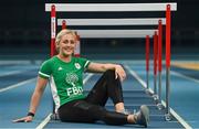 13 April 2021; Irish athlete, Sarah Lavin, pictured following the launch of the Olympic Federation of Ireland’s new Olympic Schools Challenge, ‘Road to Tokyo’. The interactive challenge will engage with school children, encouraging them to get more active and teaching them about Tokyo and the Olympic Games. The challenge is part of the Olympic Federation of Ireland’s ‘Dare to Believe’ schools programme, which is proudly supported by FBD, and sees Team Ireland calling on schools and families across the country to join them on the Road to Tokyo from May 4th to May 31st. You can find out more here: https://www.daretobelieve.ie/roadtotokyo. Photo by Sam Barnes/Sportsfile