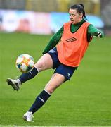 10 April 2021; Emily Whelan during a Republic of Ireland Women training session at King Baudouin Stadium in Brussels, Belgium. Photo by David Stockman/Sportsfile