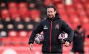 20 April 2021; Dundalk academy manager & coach Stephen McDonnell during the SSE Airtricity League Premier Division match between Derry City and Dundalk at the Ryan McBride Brandywell Stadium in Derry. Photo by Stephen McCarthy/Sportsfile