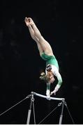 21 April 2021; Meg Ryan of Ireland, Tokyo first reserve gymnast, competes on the uneven bars in the women's artistic qualifying round, subdivision 4, during day one of the 2021 European Championships in Artistic Gymnastics at St. Jakobshalle in Basel, Switzerland. Photo by Thomas Schreyer/Sportsfile