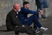 24 April 2021; Republic of Ireland under-19 manager Dave Connell watches on during the SSE Airtricity Women's National League match between Bohemians and Peamount United at Oscar Traynor Coaching & Development Centre in Dublin. Photo by Ramsey Cardy/Sportsfile