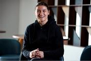 27 April 2021; Katie Taylor during a media day at her hotel in Manchester, England, prior to her lightweight title bout against Natasha Jonas. Photo by Mark Robinson / Matchroom Boxing via Sportsfile