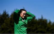 24 April 2021; Chloe Smullen of Peamount United prior to the SSE Airtricity Women's National League match between Bohemians and Peamount United at Oscar Traynor Coaching & Development Centre in Dublin. Photo by Ramsey Cardy/Sportsfile