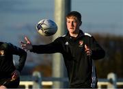 28 April 2021; Tadhg Moore in action during Carlow U15 boys rugby training at Carlow RFC in Carlow. Photo by Matt Browne/Sportsfile