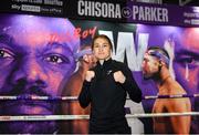 29 April 2021; Katie Taylor trains at the Matchtoom Boxing fight hotel in Manchester, England, prior to her lightweight title bout against Natasha Jonas. Photo by Mark Robinson / Matchroom Boxing via Sportsfile