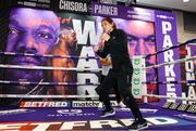 29 April 2021; Katie Taylor trains at the Matchtoom Boxing fight hotel in Manchester, England, prior to her lightweight title bout against Natasha Jonas. Photo by Mark Robinson / Matchroom Boxing via Sportsfile
