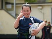 5 May 2021; Pupils from Scoil Mhuire in action during Scoil Mhuire na Trócaire rugby training at Scoil Mhuire na Trócaire in Ardee, Louth. Photo by Matt Browne/Sportsfile