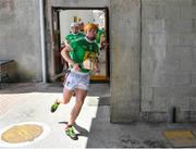 8 May 2021; Davy Glennon of Westmeath makes his way out to the pitch before the Allianz Hurling League Division 1 Group A Round 1 match between Westmeath and Galway at TEG Cusack Park in Mullingar, Westmeath. Photo by Eóin Noonan/Sportsfile