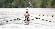 21 May 2021; Gary O'Donovan of Ireland competes in his heat of the Lightweight Men's Single Sculls during day one of the FISA World Cup Rowing II at Lake Gottersee in Lucerne, Switzerland. Photo by Roberto Bregani/Sportsfile