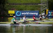 21 May 2021; Daire Lynch of Ireland competes in his heat of the Men's Single Sculls during day one of the FISA World Cup Rowing II at Lake Gottersee in Lucerne, Switzerland. Photo by Roberto Bregani/Sportsfile