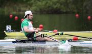 21 May 2021; Daire Lynch of Ireland competes in his heat of the Men's Single Sculls during day one of the FISA World Cup Rowing II at Lake Gottersee in Lucerne, Switzerland. Photo by Roberto Bregani/Sportsfile