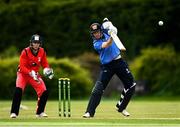 22 May 2021; George Dockrell of Leinster Lighting bats during the Cricket Ireland InterProvincial Cup 2021 match between Munster Reds and Leinster Lightning at Pembroke Cricket Club in Dublin. Photo by Harry Murphy/Sportsfile