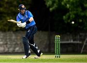 22 May 2021; George Dockrell of Leinster Lighting bats during the Cricket Ireland InterProvincial Cup 2021 match between Munster Reds and Leinster Lightning at Pembroke Cricket Club in Dublin. Photo by Harry Murphy/Sportsfile